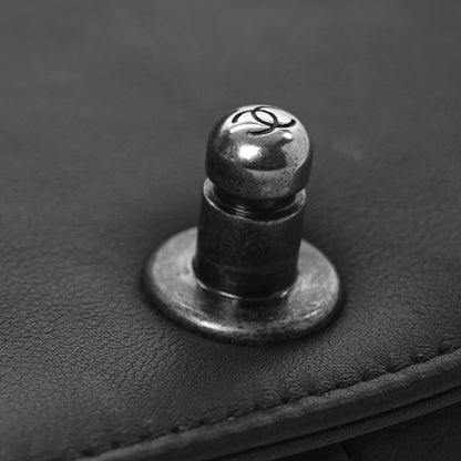 Chanel Calfskin Chevron Quilted Medium Boy Flap Black 11 of 14