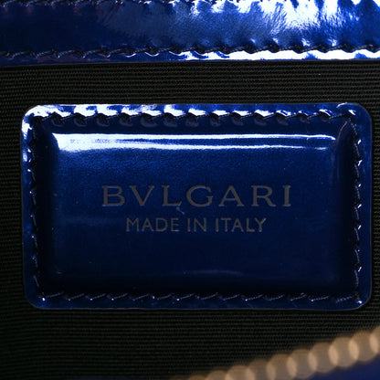 Bulgari Metallic Calfskin Serpenti Forever Shoulder Bag Blue 7 of 13