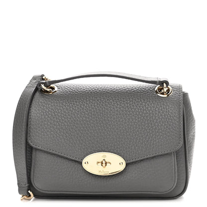 Mulberry Small Classic Grain Calfskin Small Darley Shoulder Bag Mole Grey 1 of 9