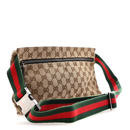 Gucci GG Monogram Double Pocket Belt Bag Dark Brown 3 of 13