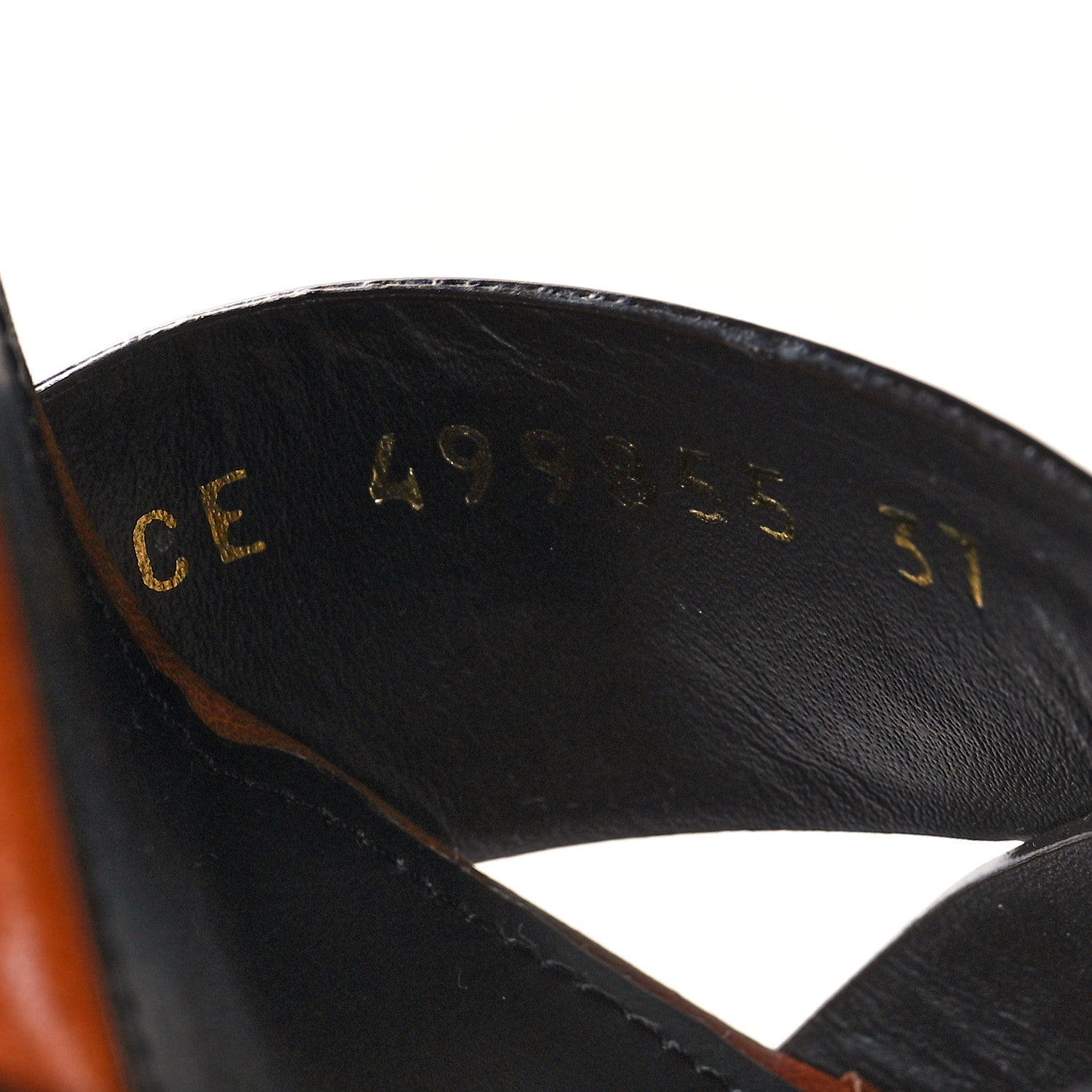 Saint Laurent Calfskin Farrah 80 Platform Sandals 37 Papaya 6 of 9