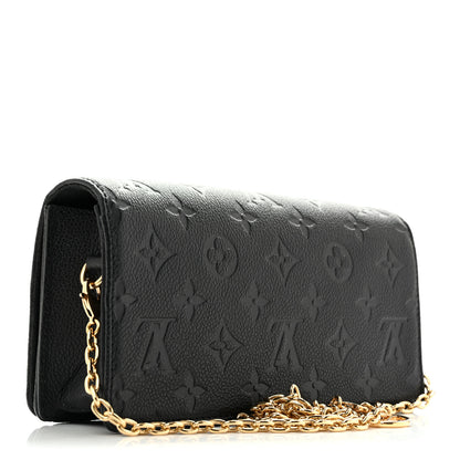 Louis Vuitton Empreinte Monogram Lily Wallet On Chain Black 3 of 13