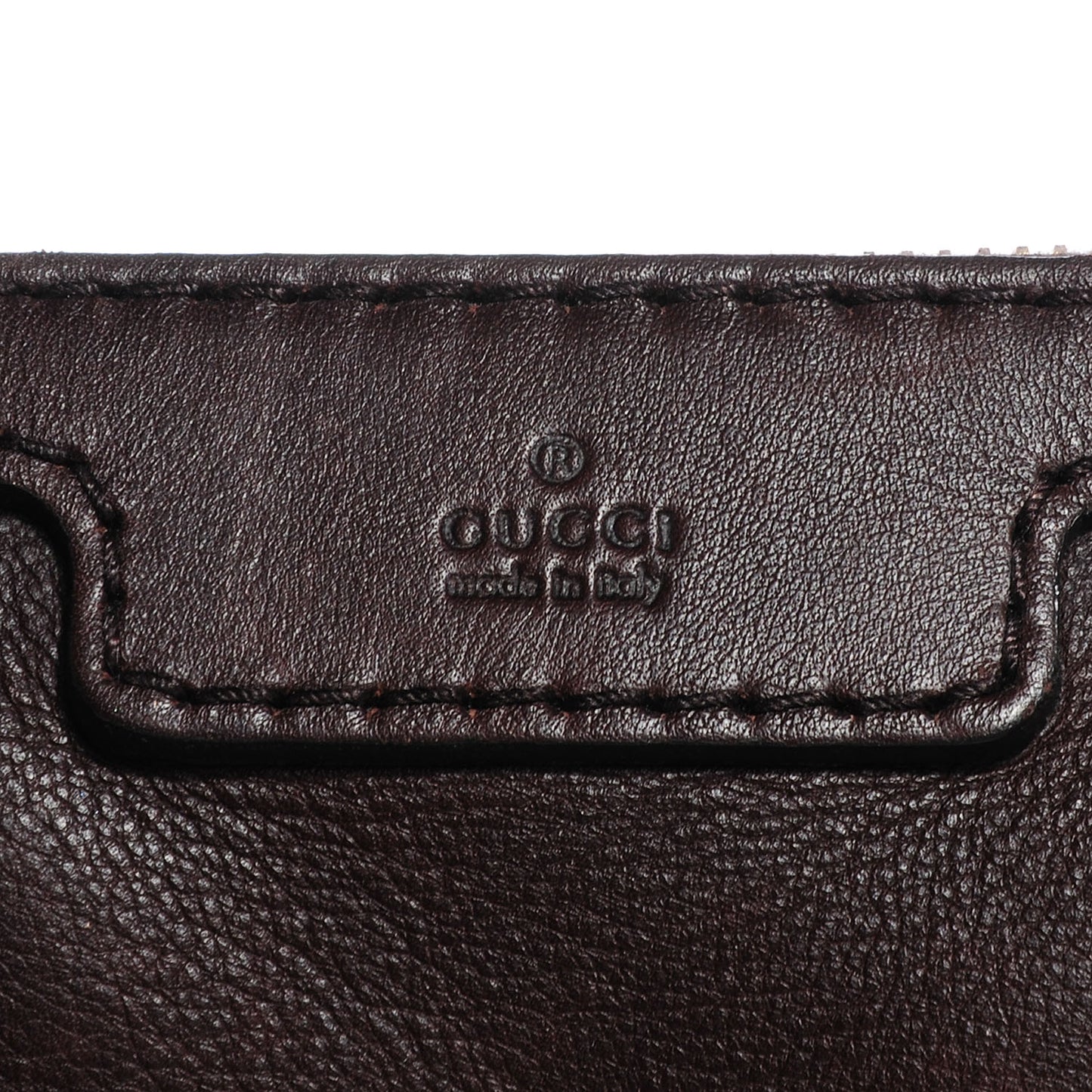 Calfskin Microguccissima Trim Medium Boston Brown