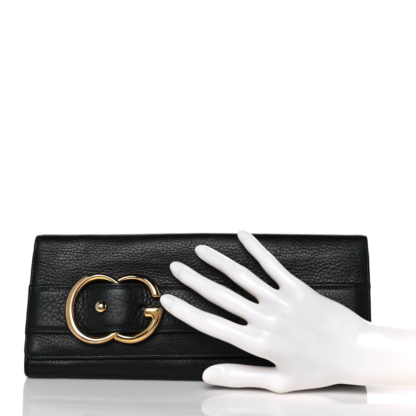 Calfskin Broadway Clutch Black