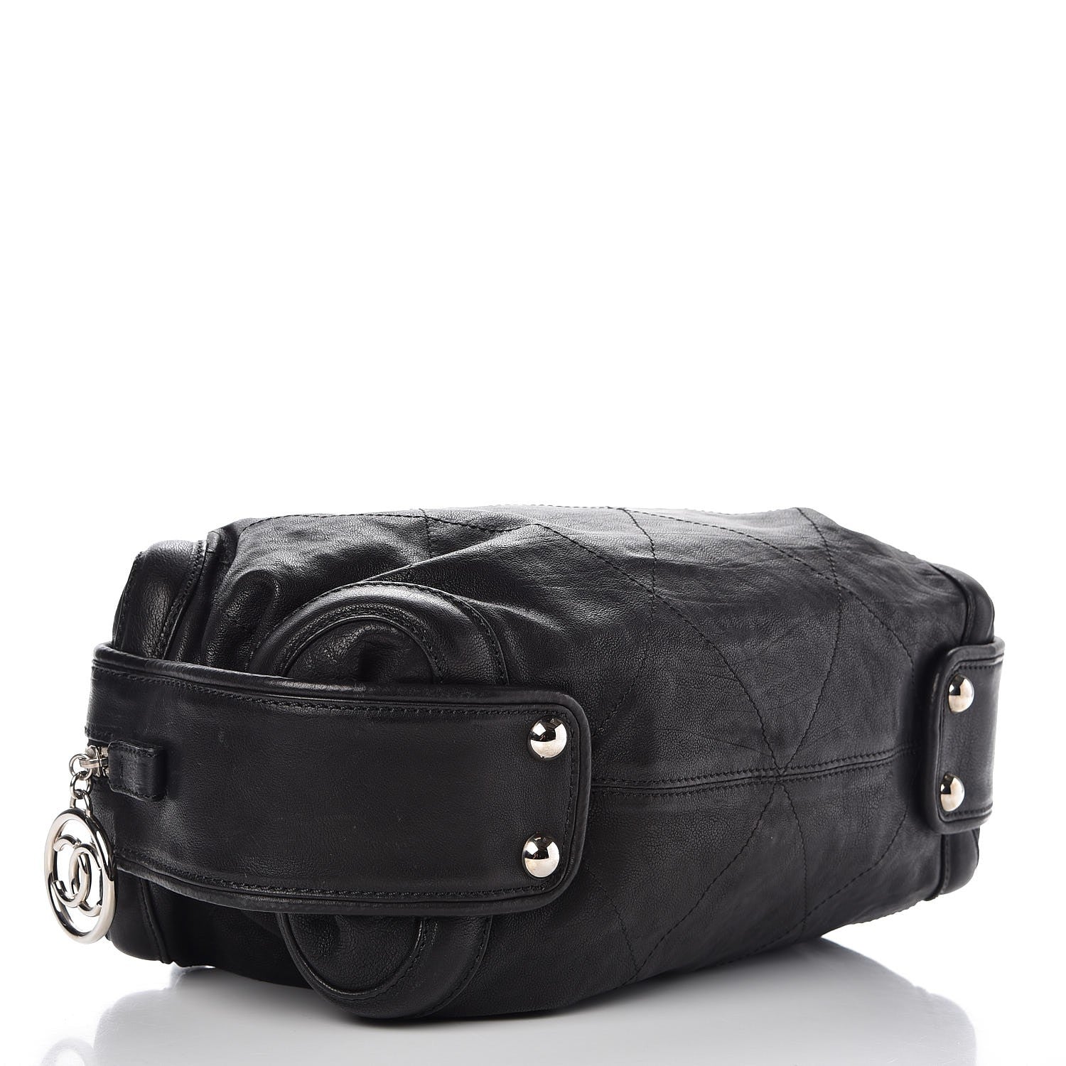 Chanel Calfskin Stitched Bowler Black 4 of 9