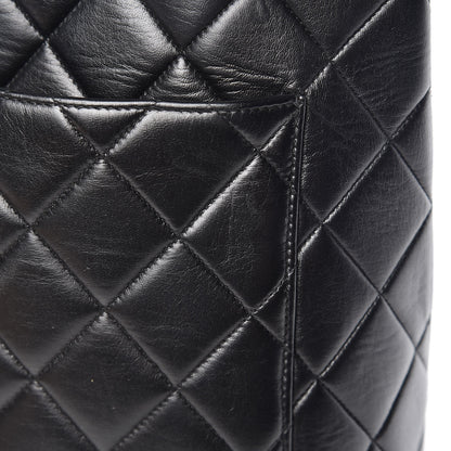 Chanel Lambskin Quilted Medallion Tote Black 12 of 13