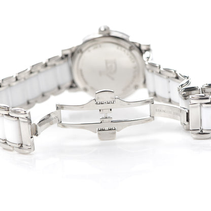 David Yurman Stainless Steel Ceramic Diamond 30mm Classic Quartz Watch White 5 of 6