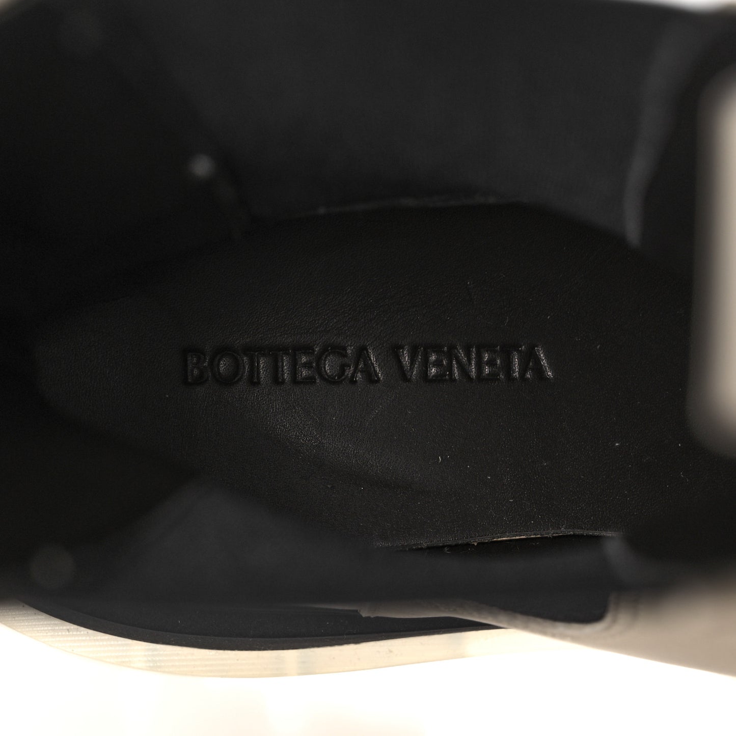 Calfskin The Tire Chelsea Boots 37 Wax Black Transparent