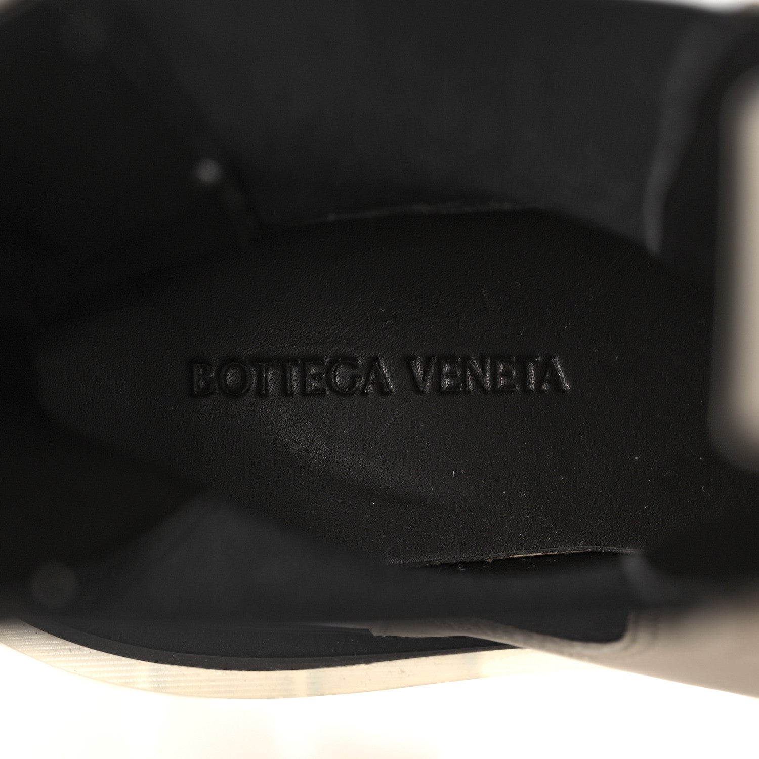Bottega Veneta Calfskin The Tire Chelsea Boots 37 Wax Black Transparent 7 of 14
