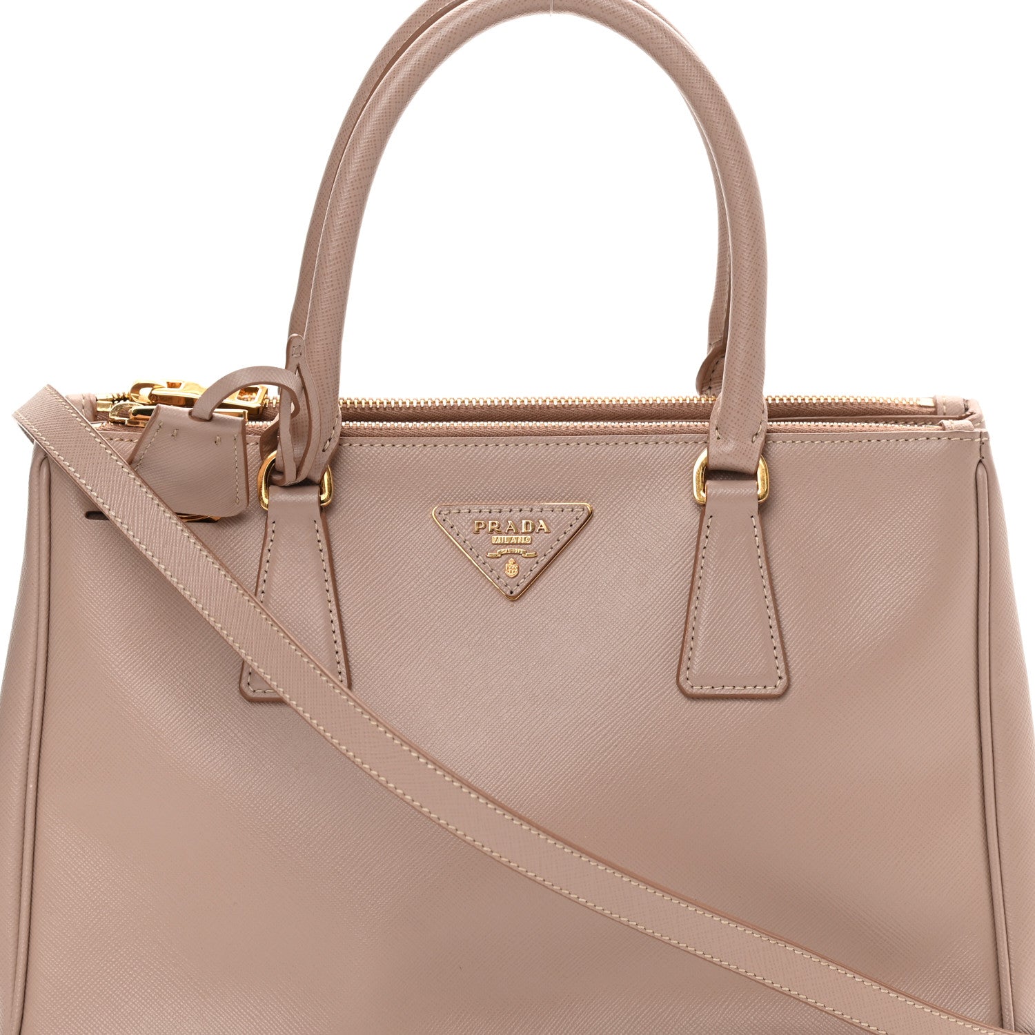 Prada Saffiano Small Galleria Double Zip Tote Cammeo 11 of 19