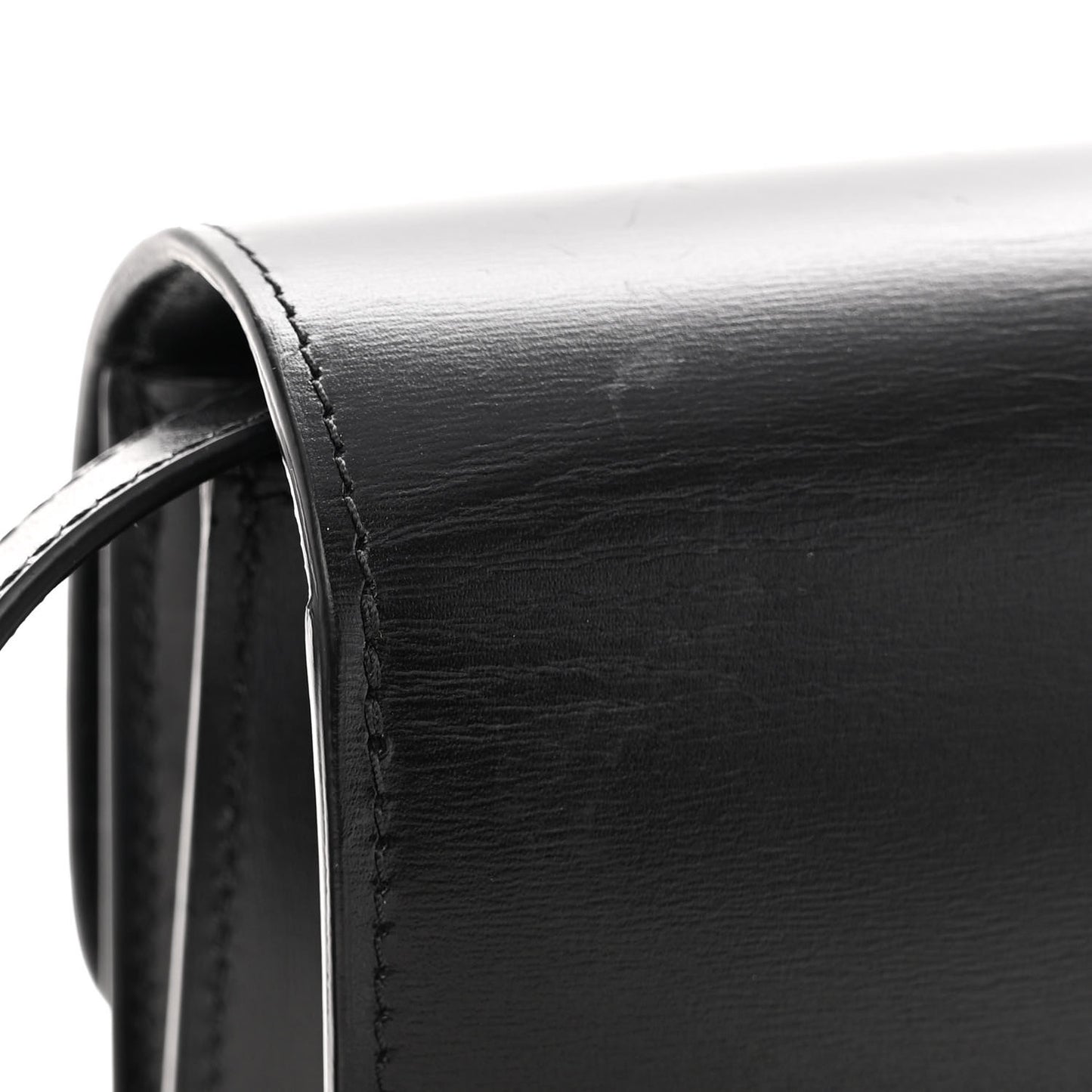 Box Calfskin Teen Classic Box Flap Bag Black