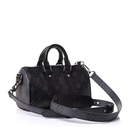 Louis Vuitton Reverse Monogram Eclipse Keepall XS Black 3 of 10