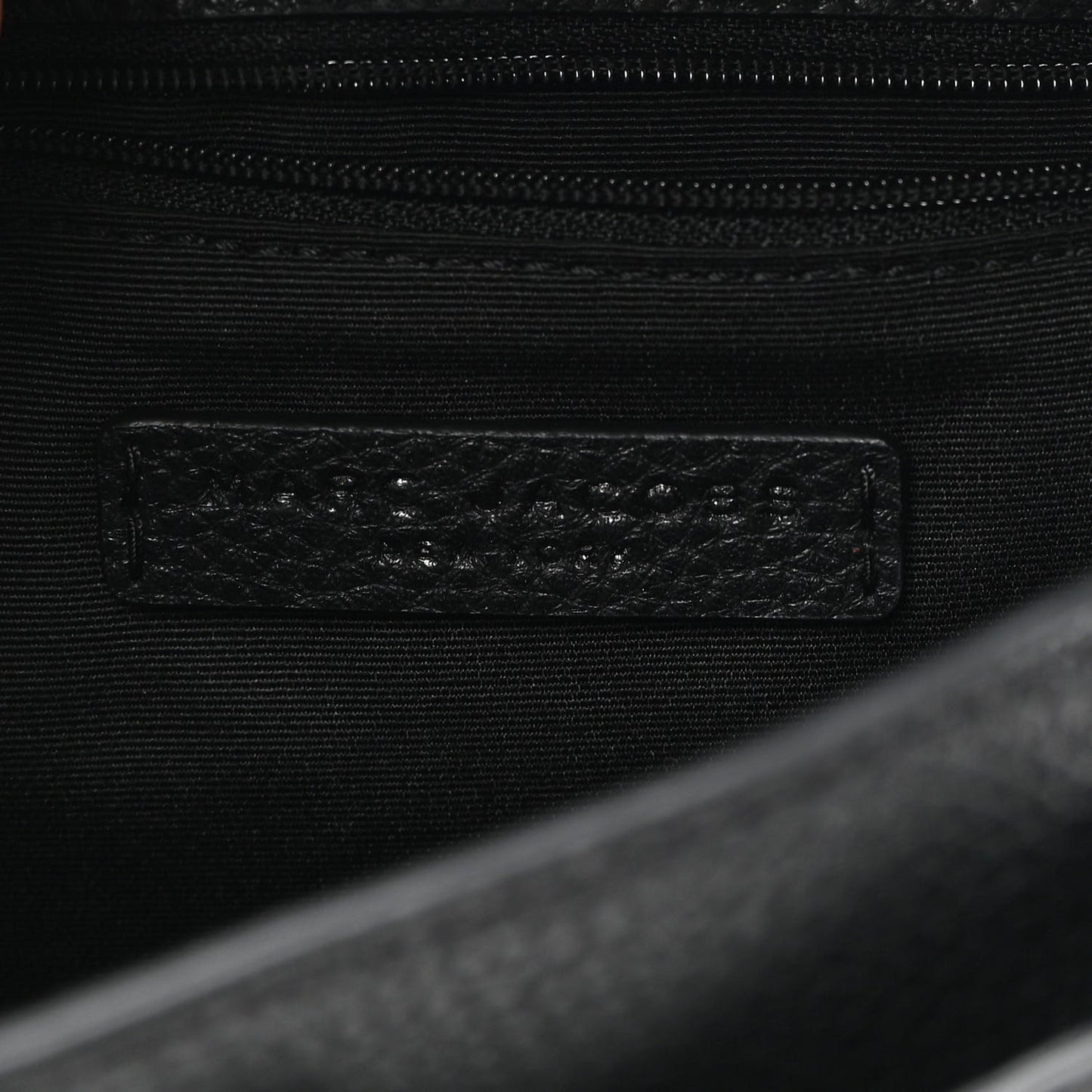 Pebbled Calfskin Maverick Saddle Bag Black