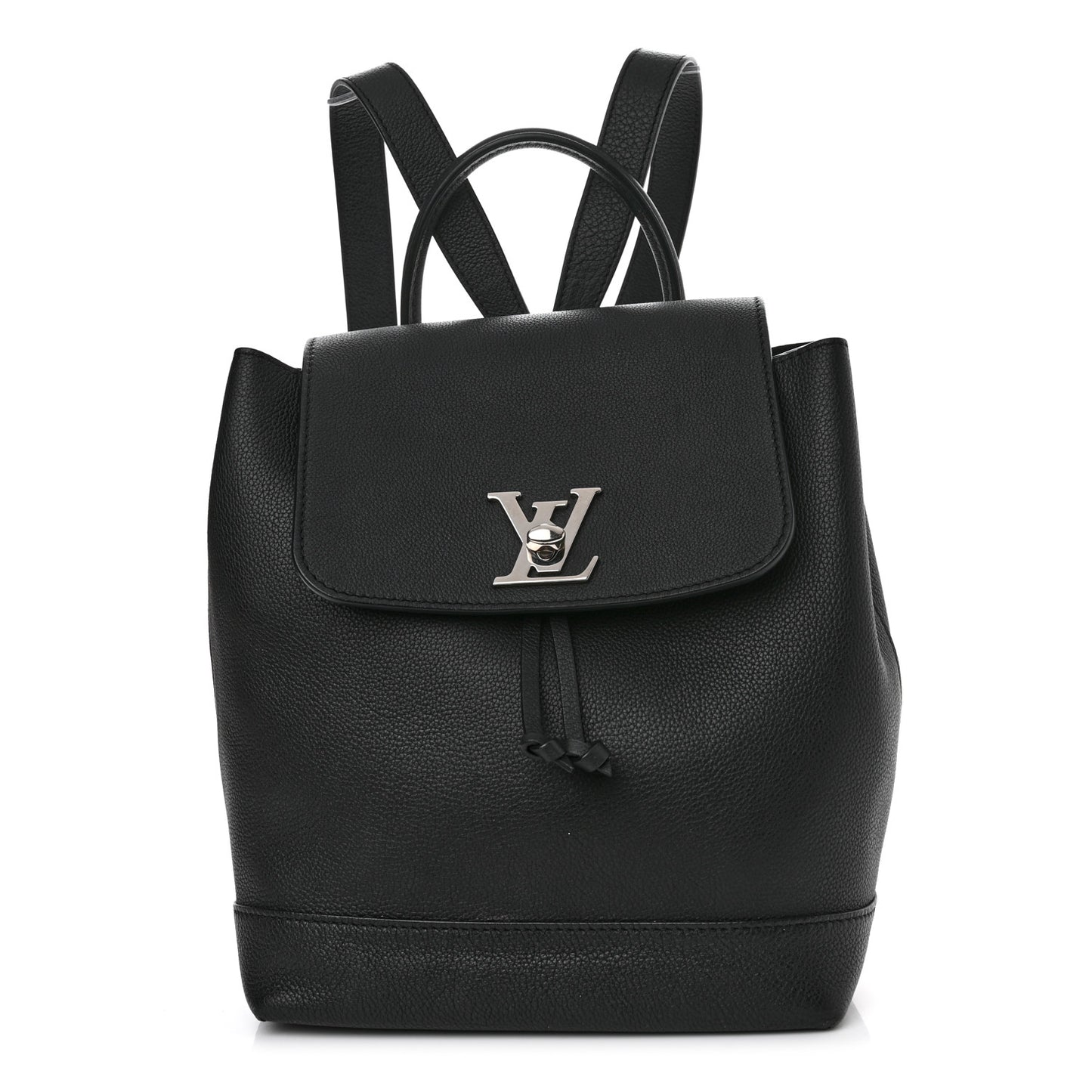 Calfskin Lockme Backpack Black