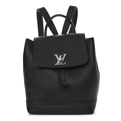 Louis Vuitton Calfskin Lockme Backpack Black 1 of 10