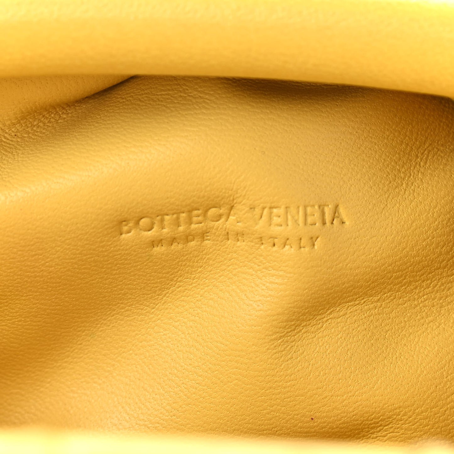 Nappa Intrecciato The Mini Pouch Buttercup
