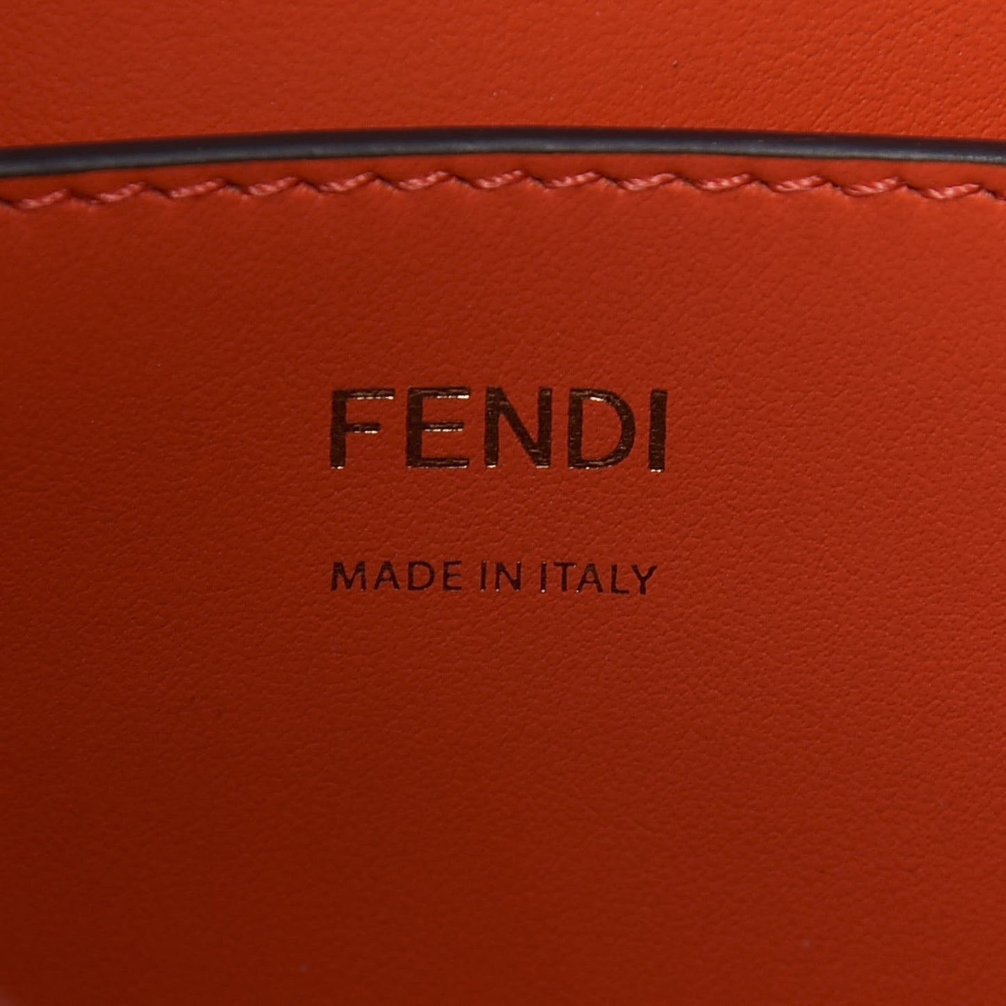 Vitello Grace F is Fendi Stamp Patch Perforated Small Mon Tresor Bucket Bag Nocciola