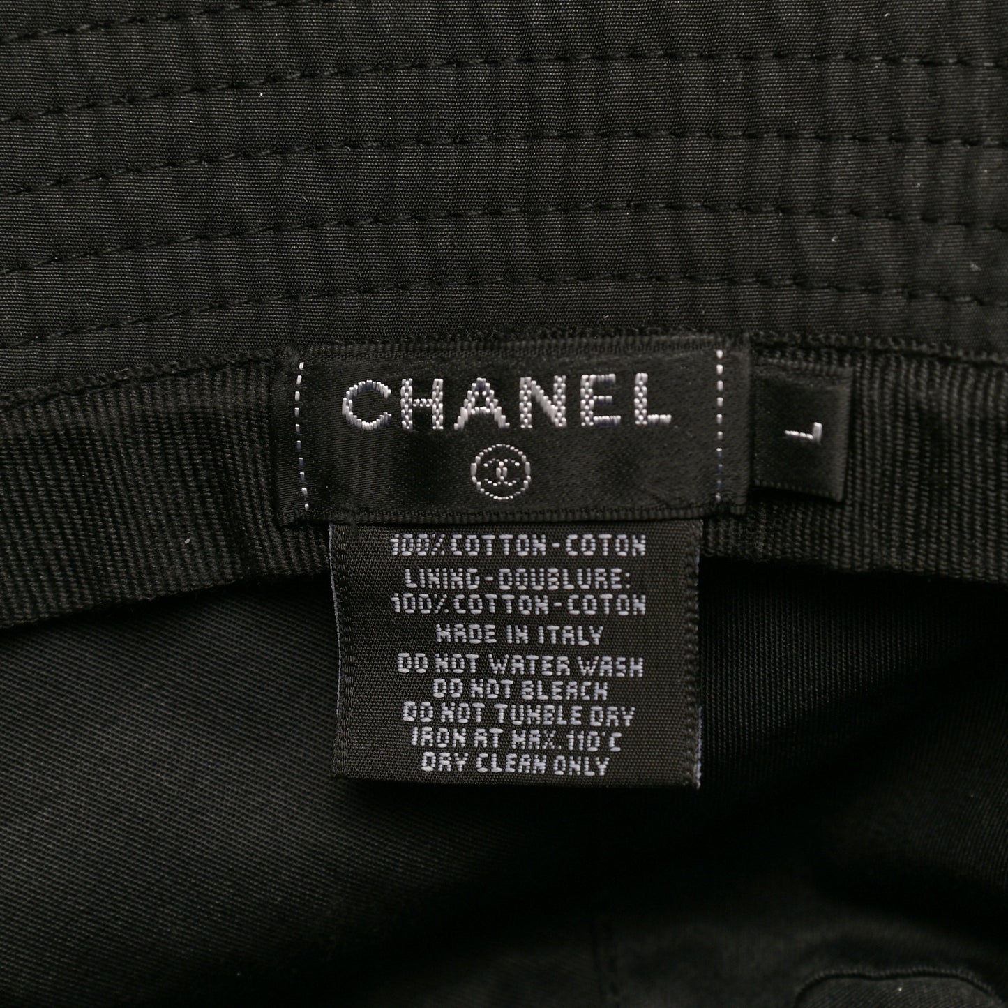 Cotton CC Bucket Hat L Black