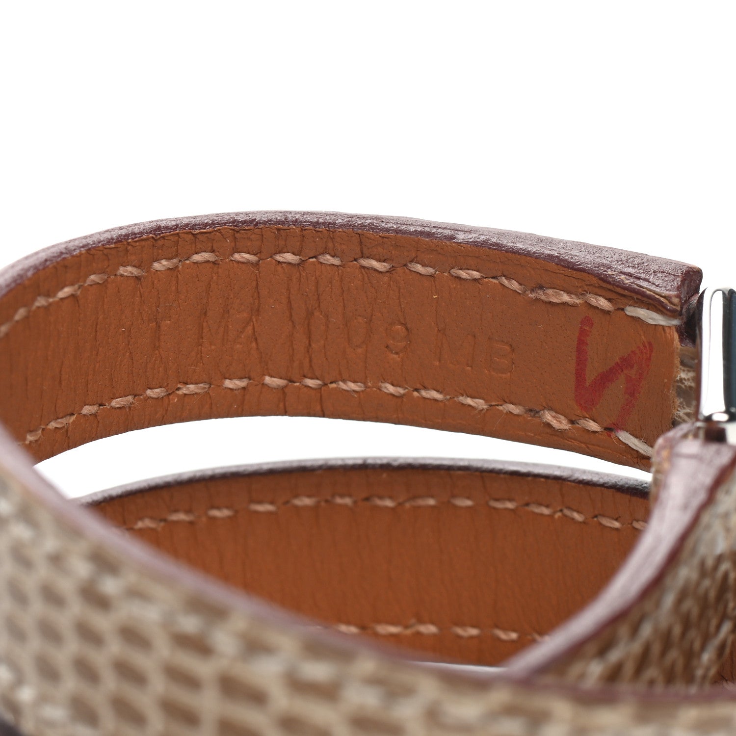 Hermes Lizard Rivale Double Tour Bracelet XS Ombre 5 of 5