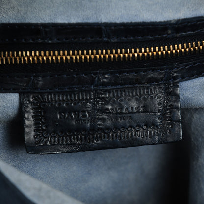 Nancy Gonzalez Crocodile Shoulder Bag Blue 8 of 9