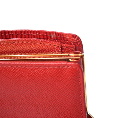 Louis Vuitton Epi French Purse Wallet Castillan Red 7 of 8