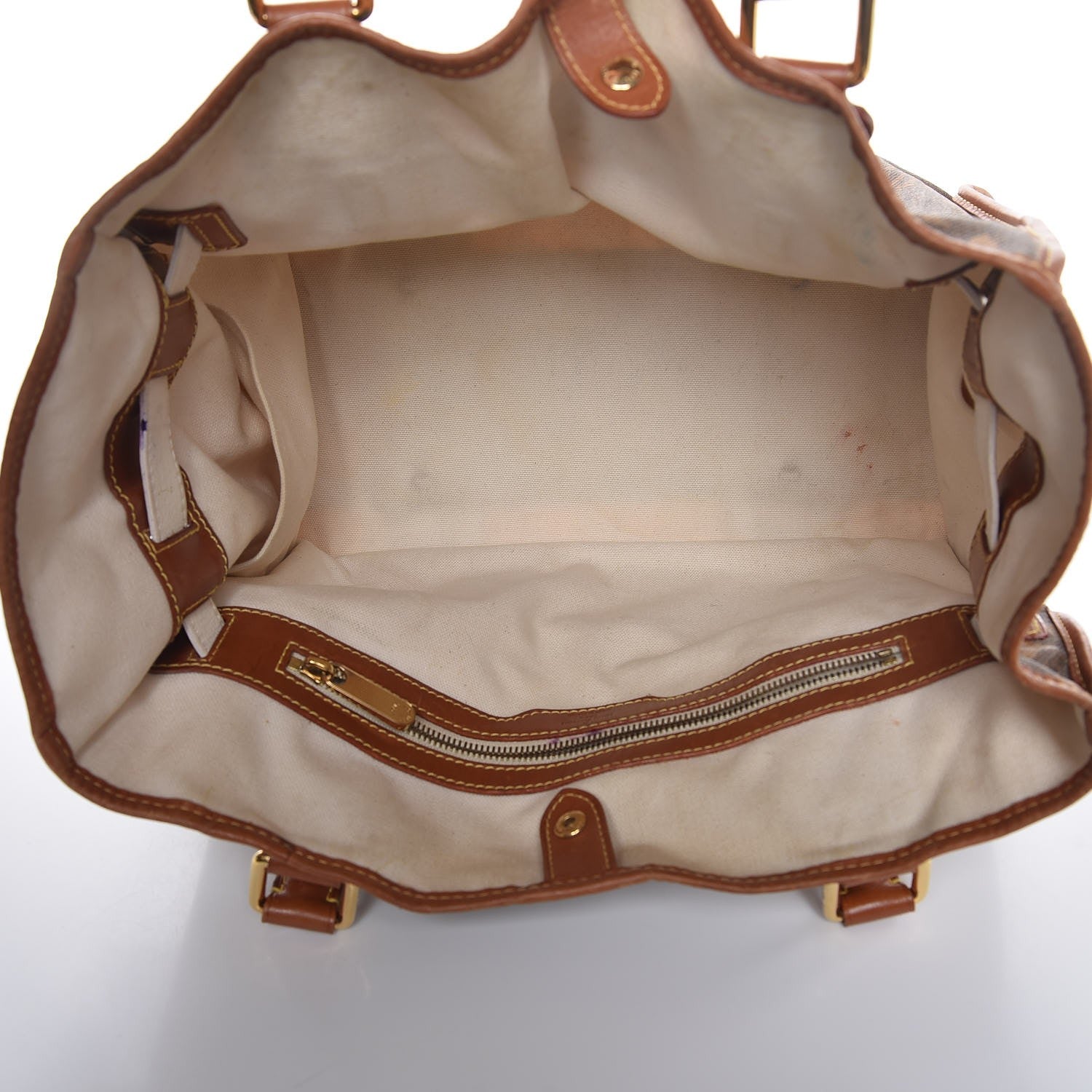 Louis Vuitton Monogram Rayures Tisse Sac GM Blue 5 of 14