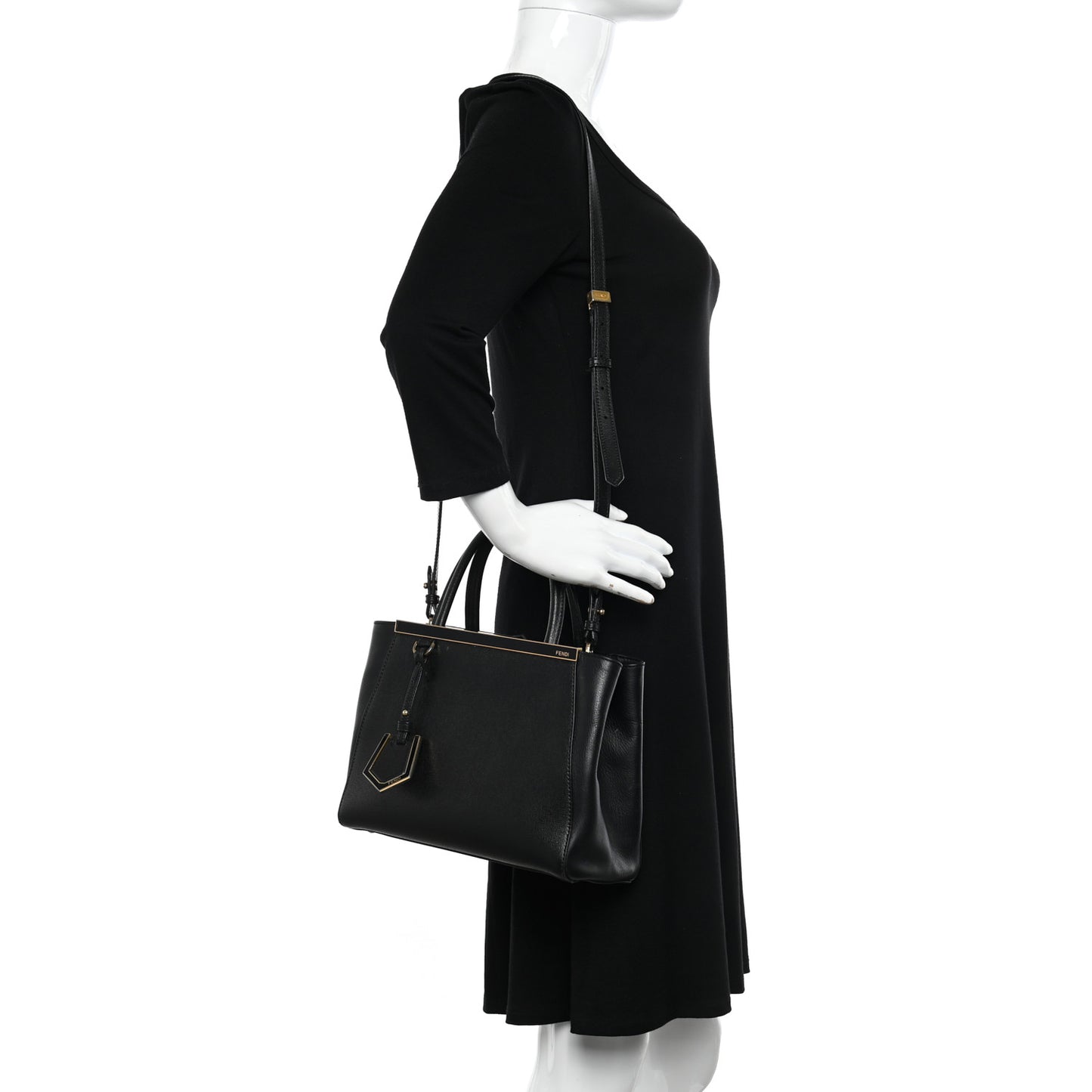 Vitello Elite Petite 2Jours Tote Black