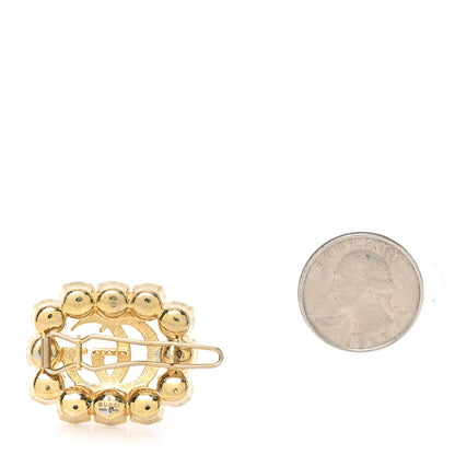 Gucci Metal Pearl Double G Hair Clip Aged Gold 2 of 4
