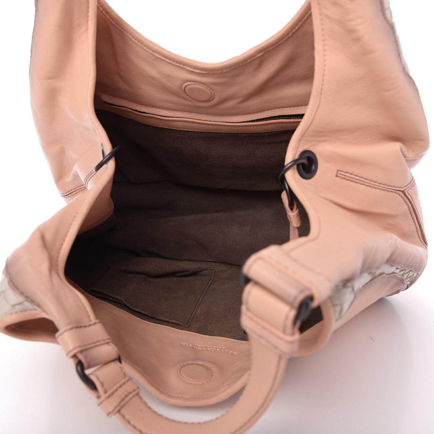 Nappa Intrecciato Embroidered Medium Campana Pink