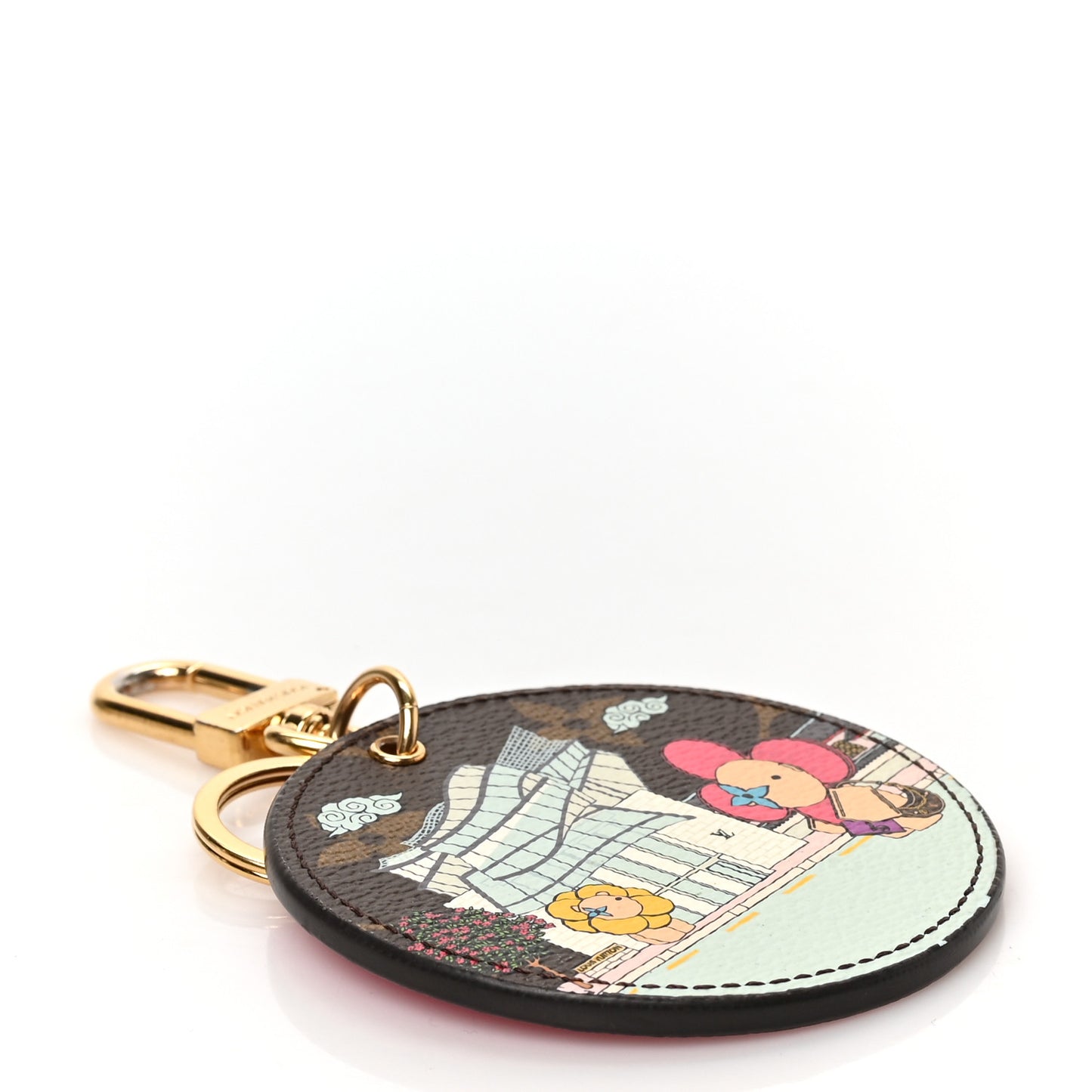 Monogram 2022 Christmas Animation Seoul Bag Charm Key Ring Light Pink