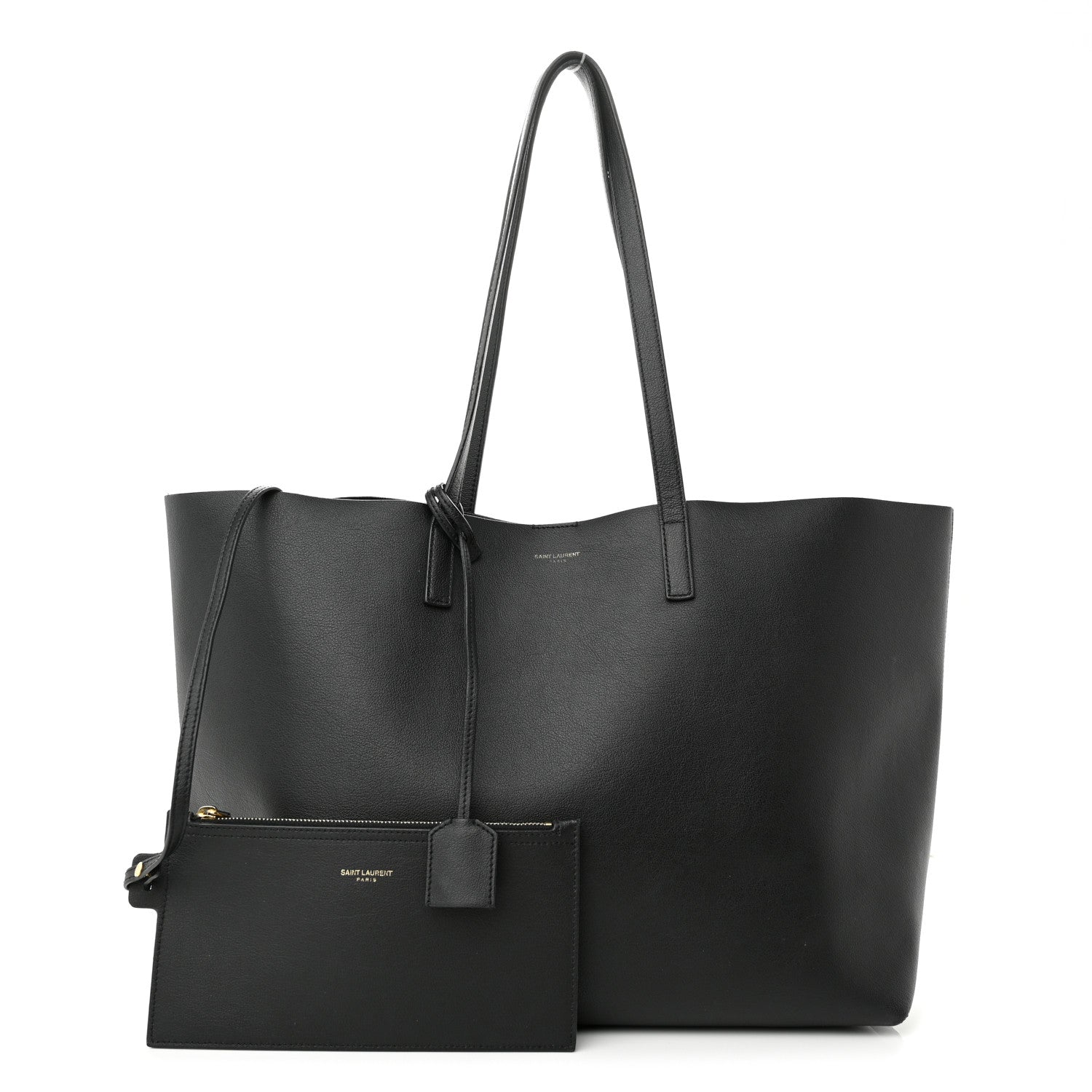 Saint Laurent Calfskin Large Shopping Tote Black 1 of 12