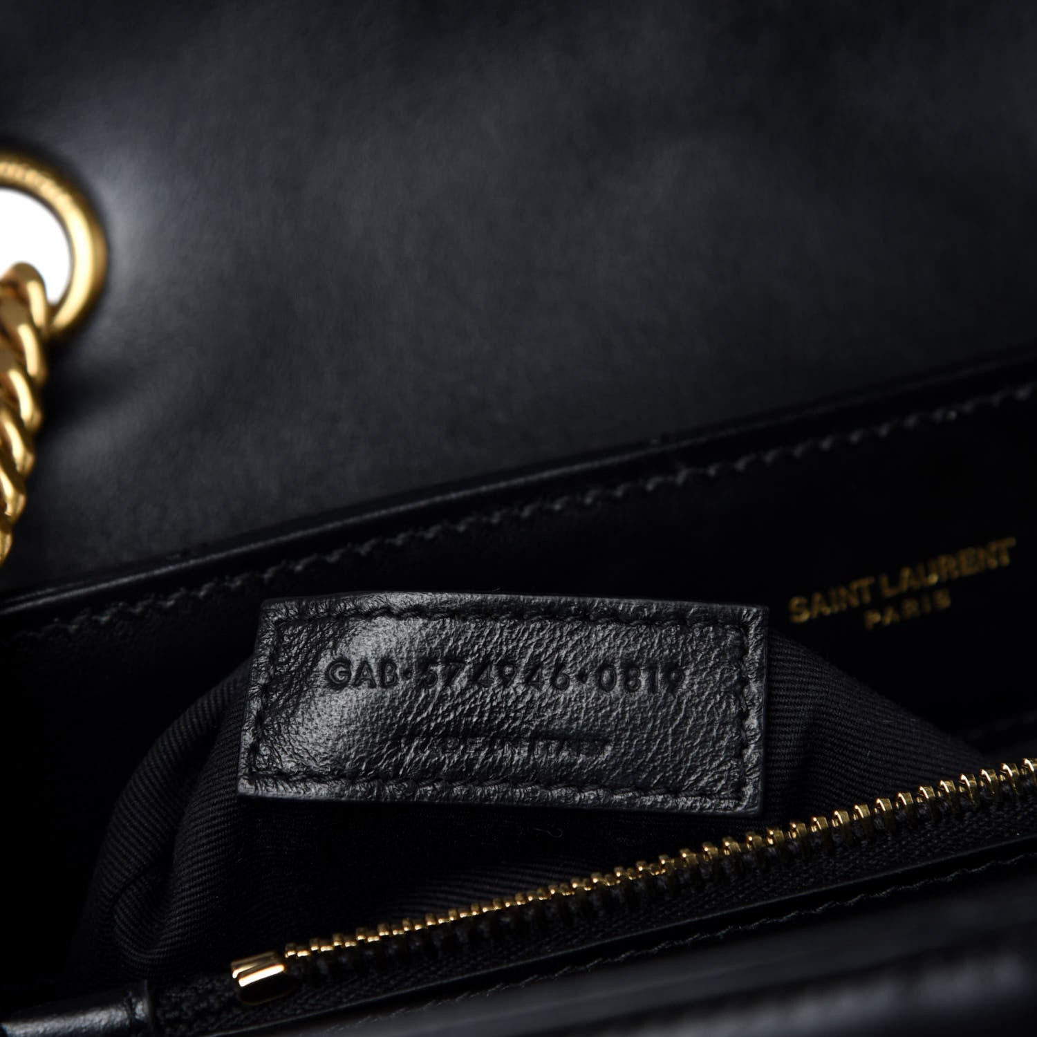 Saint Laurent Calfskin Y Quilted Monogram Medium Loulou Chain Satchel Black 14 of 15