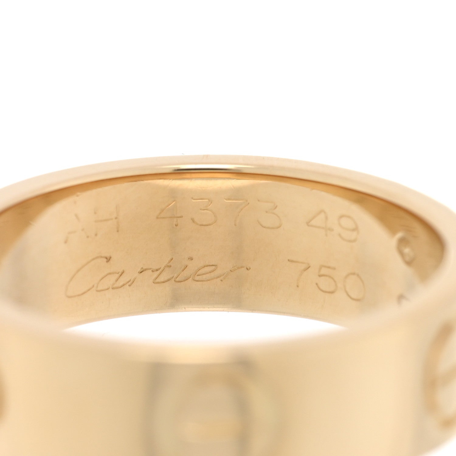 Cartier 18K Yellow Gold 5.5mm LOVE Ring 49 4.75 4 of 4