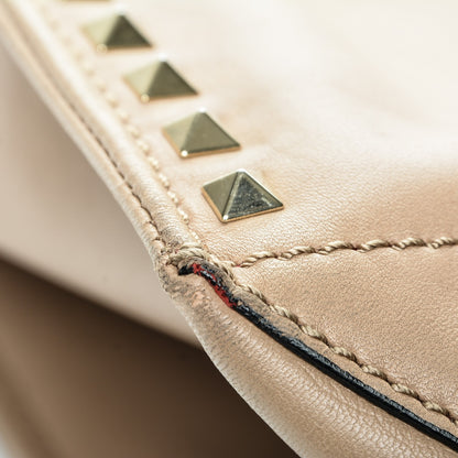 Valentino Garavani Nappa Medium Rockstud Soft Tote Nude 9 of 12