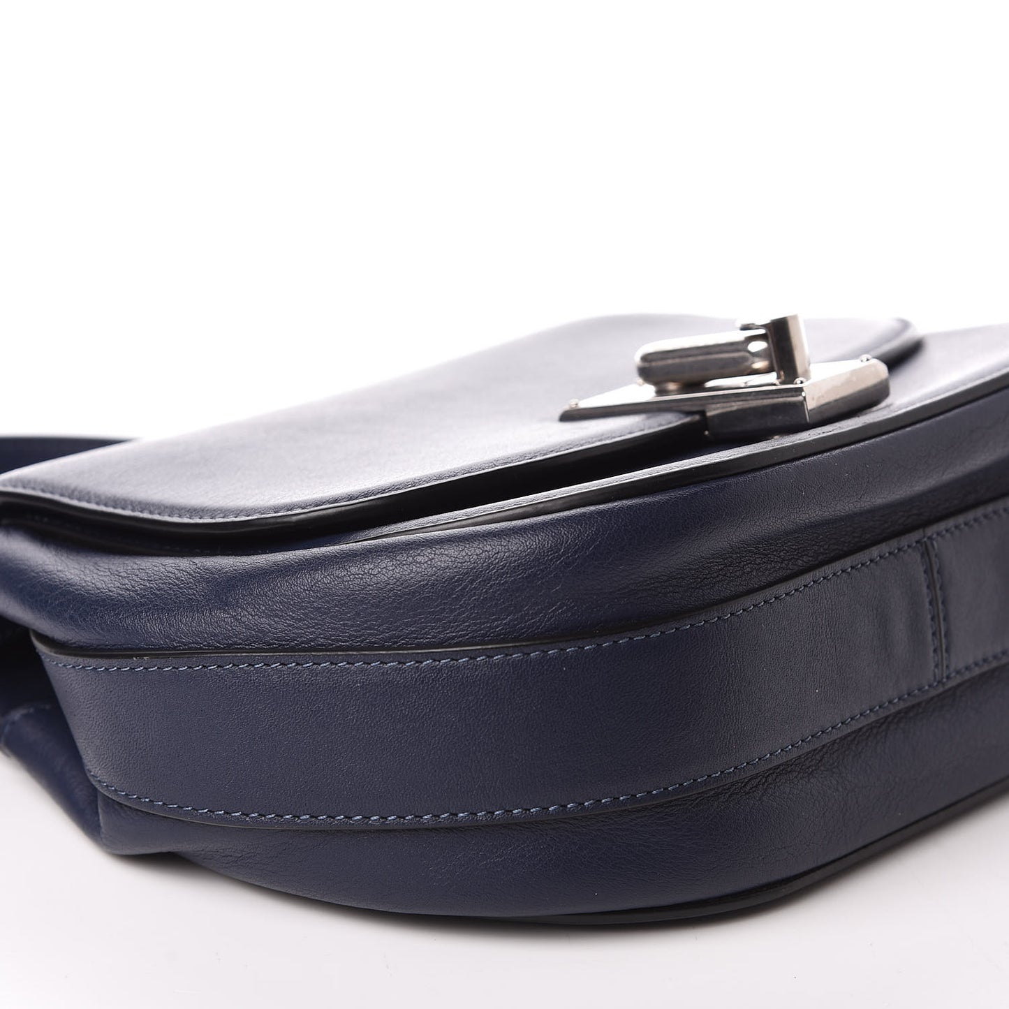 Calfskin West End The Jane Saddle Bag Navy