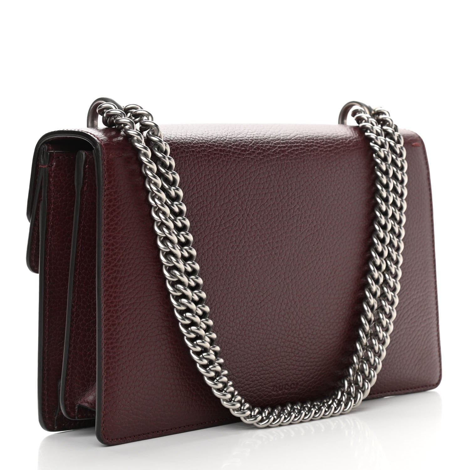 Gucci Dollar Calfskin Crystal Small Dionysus Shoulder Bag Vintage Bordeaux 3 of 10