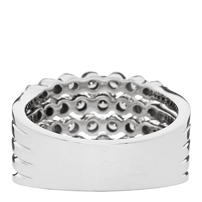Parker & West by FASHIONPHILE 14K White Gold Diamond 1.90ctw Five Row Band Ring 53 6.25 4 of 10