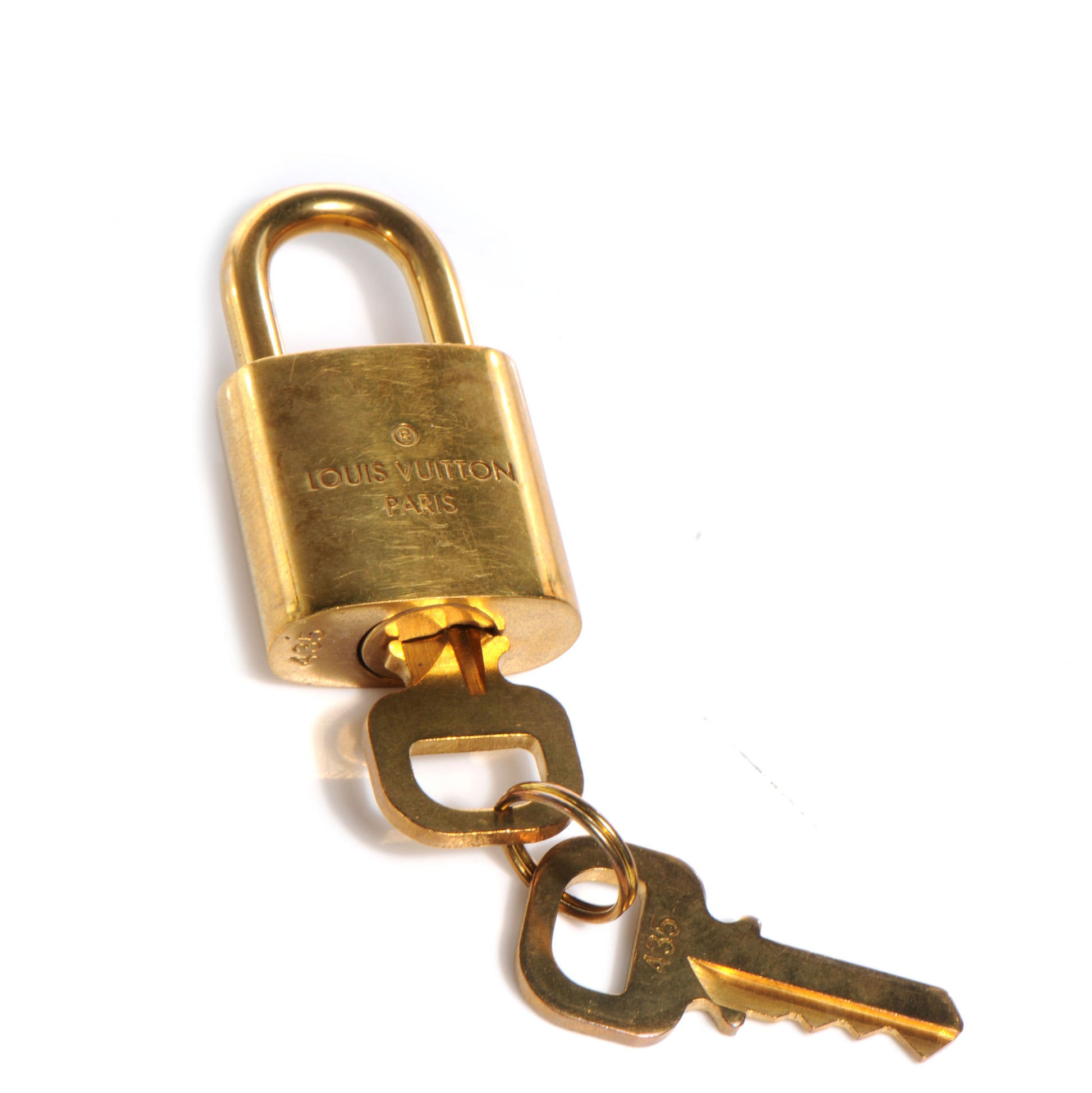 Louis Vuitton Brass Lock and Key Set #435 1 of 6