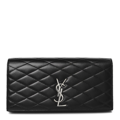 Saint Laurent Lambskin Quilted Kate Clutch Black 1 of 9