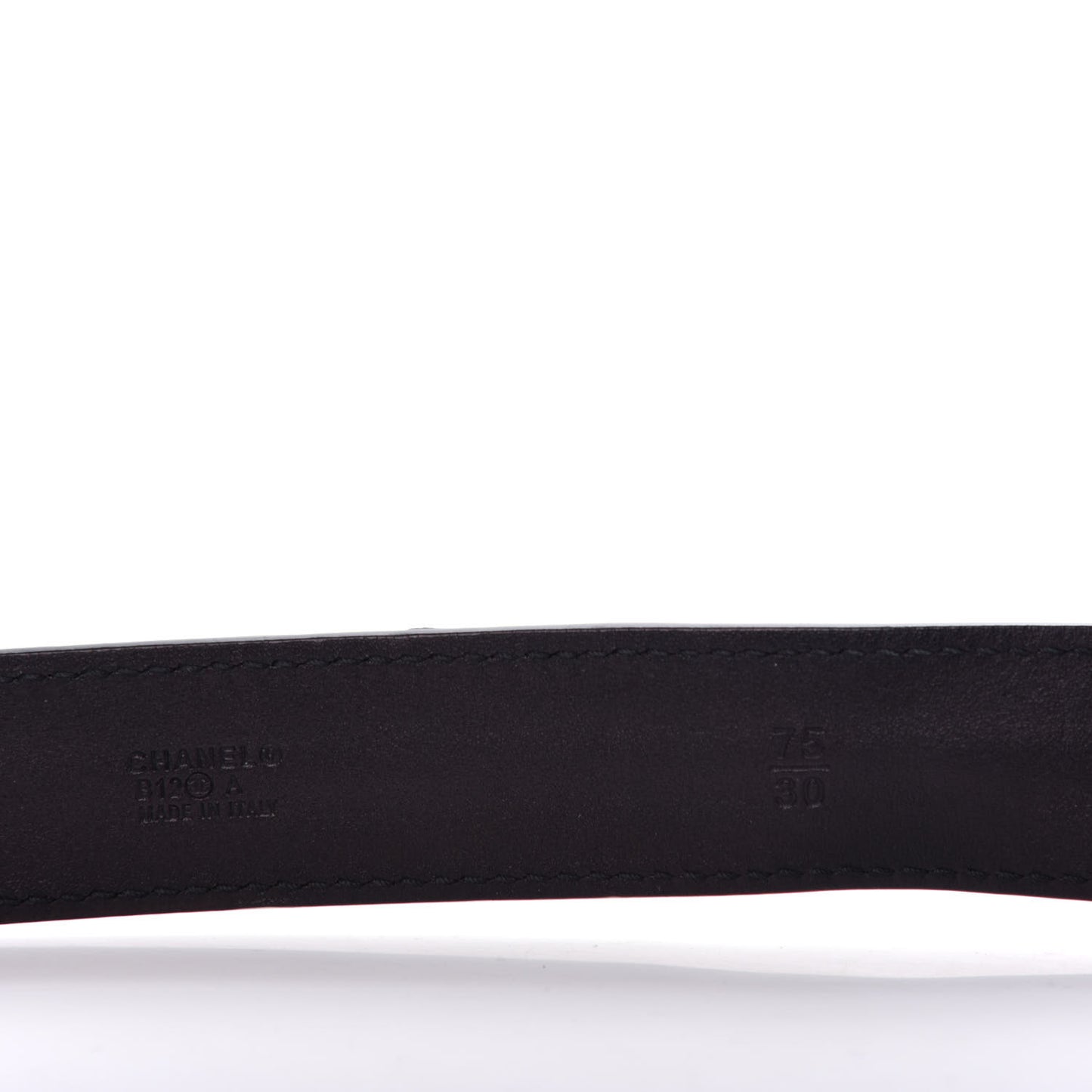 Calfskin CC Boy Belt 75 30 Black