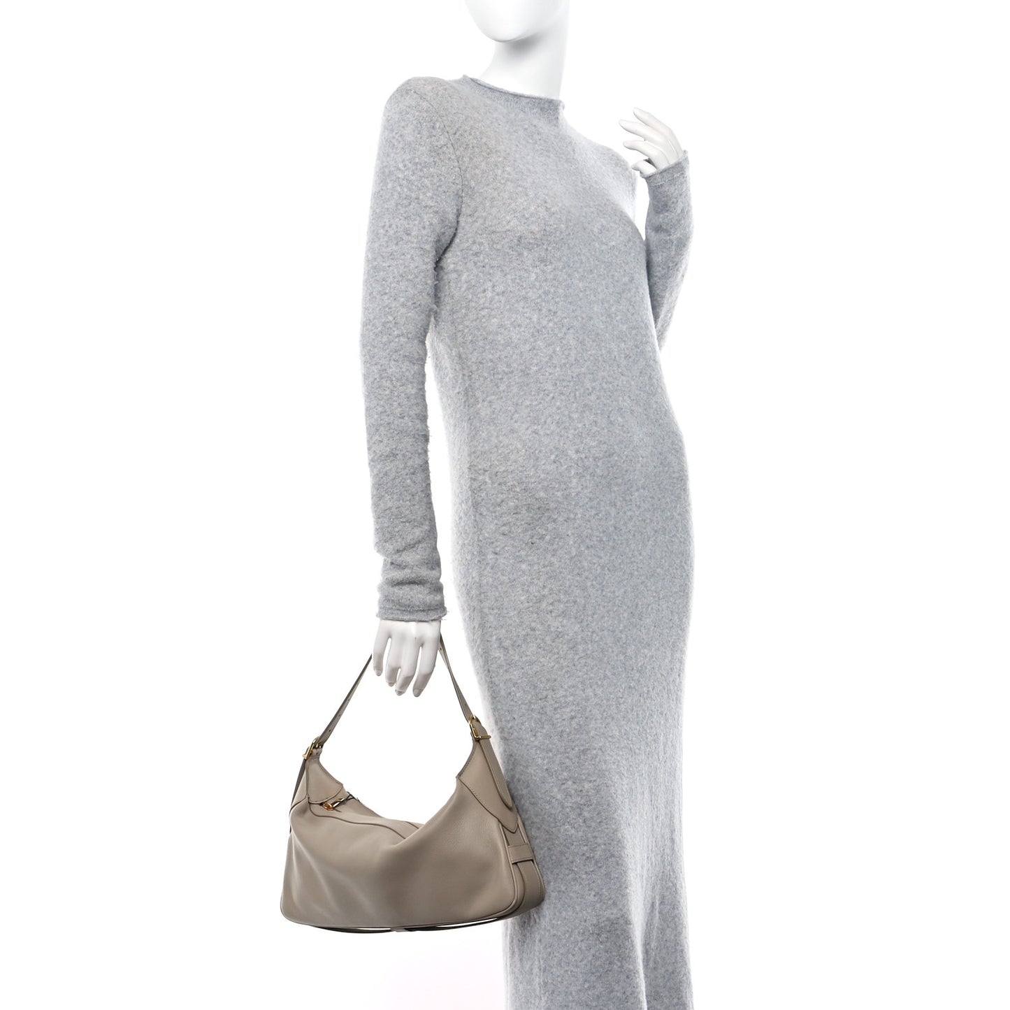 Supple Calfskin Medium Romy Shoulder Bag Safari