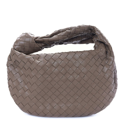 Bottega Veneta Nappa Intrecciato Teen Jodie Hobo Taupe Grey 1 of 9