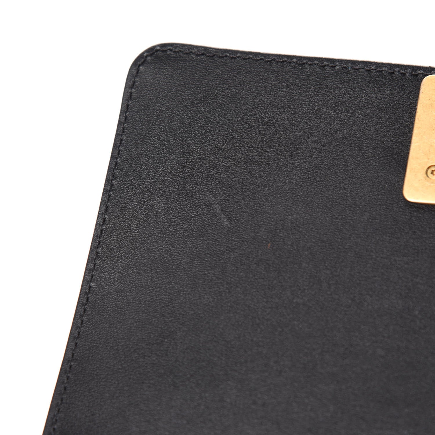 Chanel Calfskin Small Boy Logo Top Handle Flap Black 9 of 13