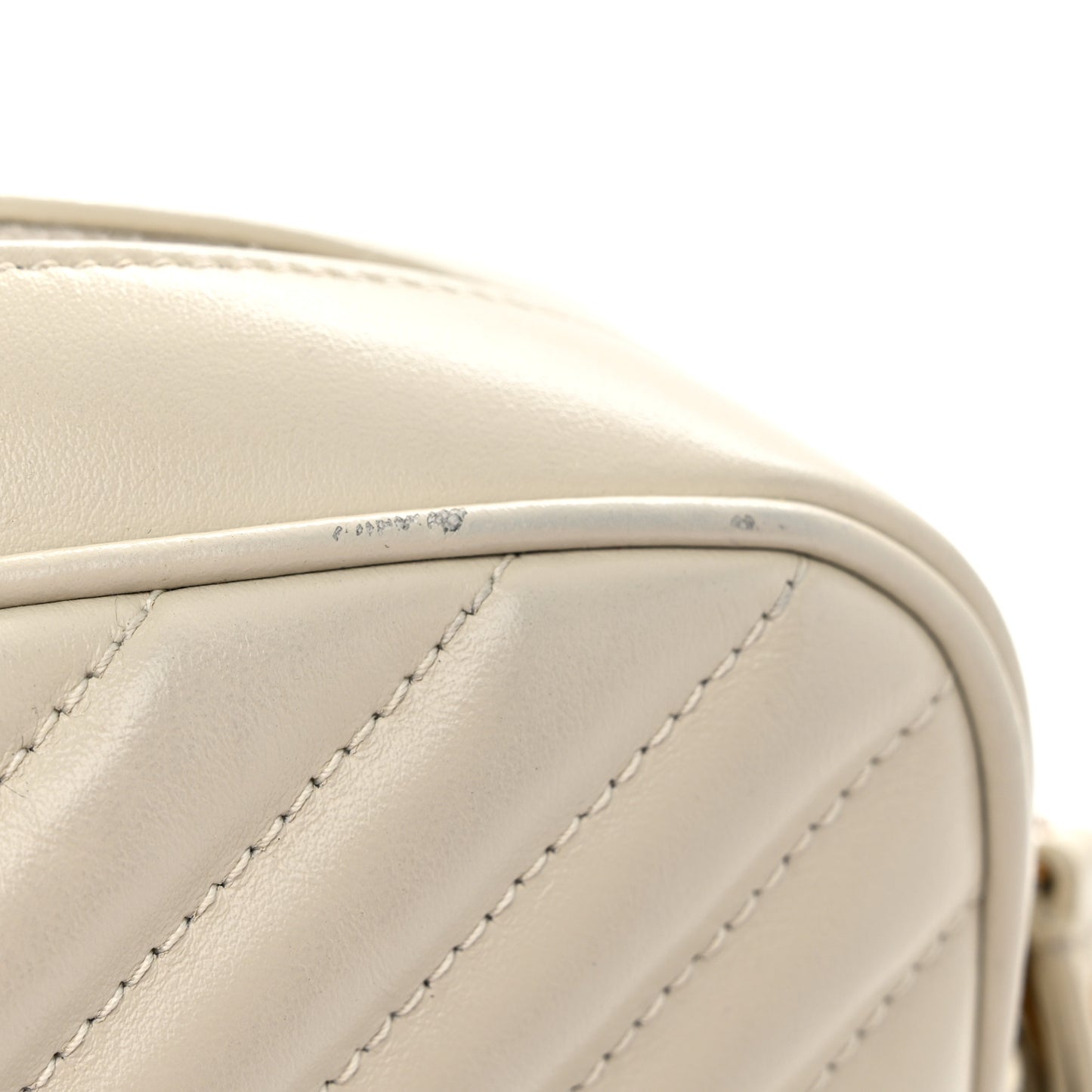 Calfskin Matelasse Monogram Lou Camera Bag Crema Soft