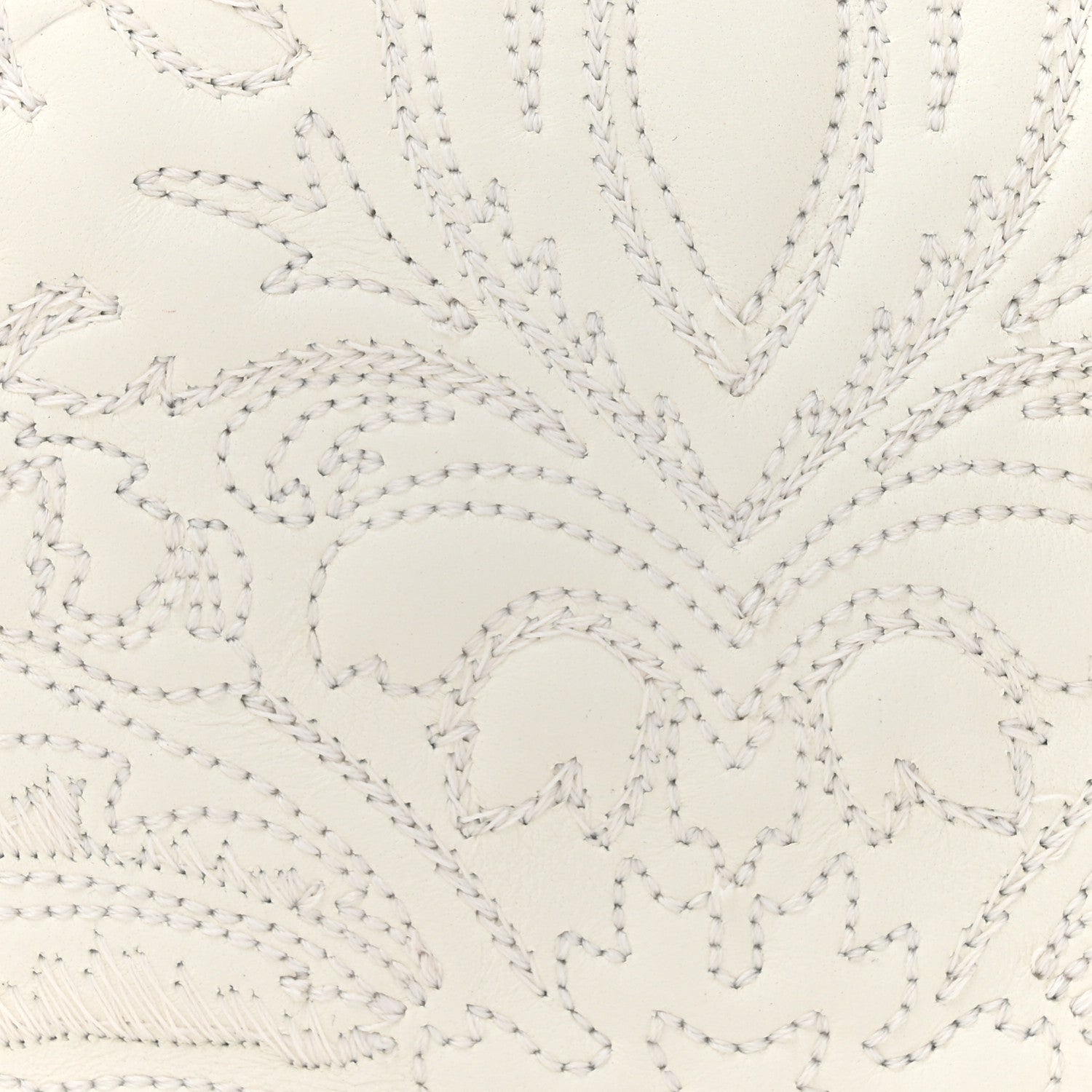 Christian Dior Calfskin Ornamental Embroidered Lady D-Joy White 7 of 15