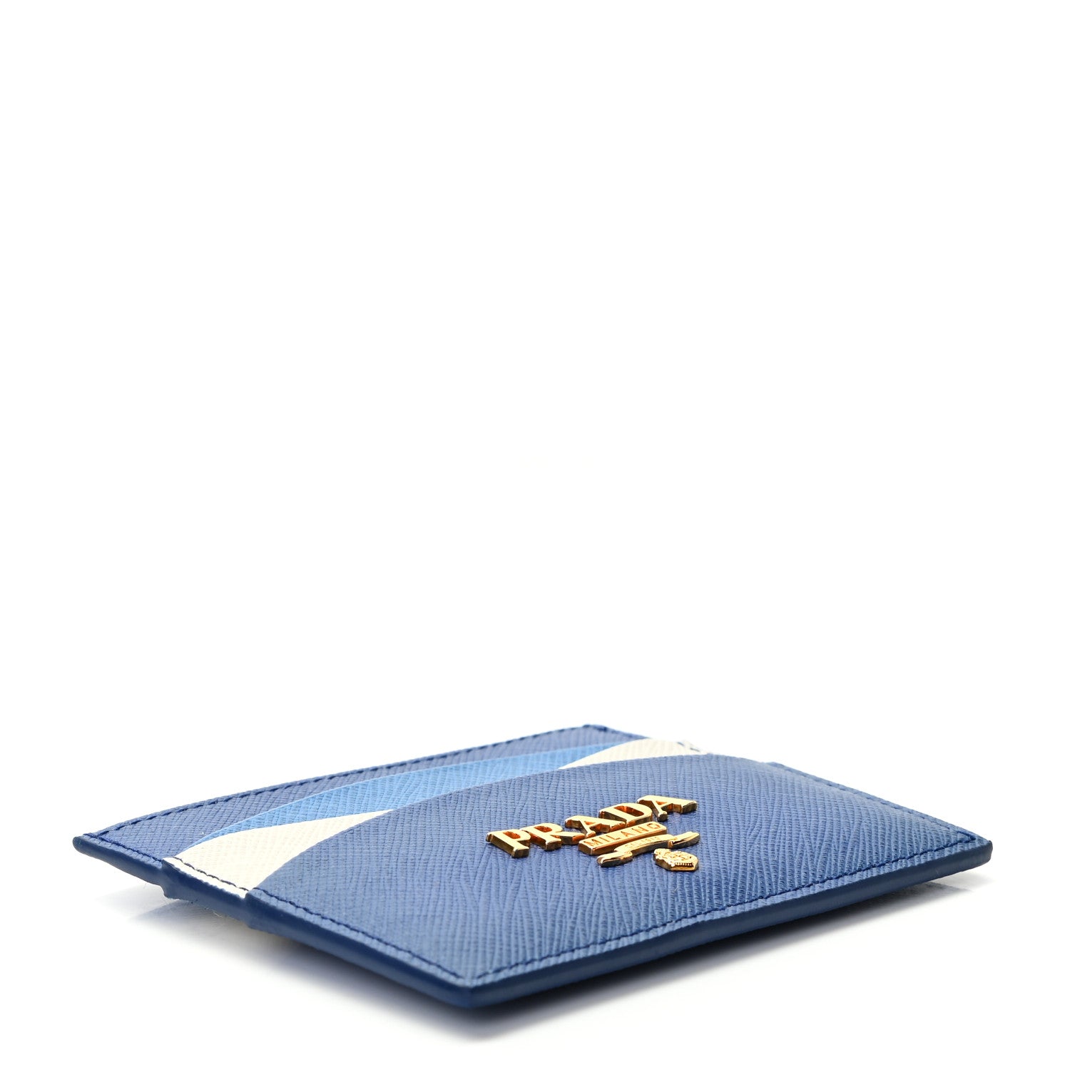 Prada Saffiano Multi Card Holder Royal Marea 4 of 8