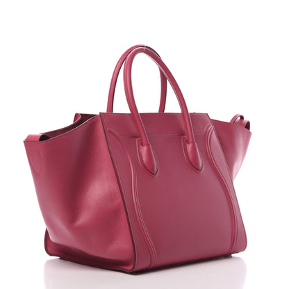 Celine Grained Calfskin Medium Phantom Luggage Fuchsia 3 of 15