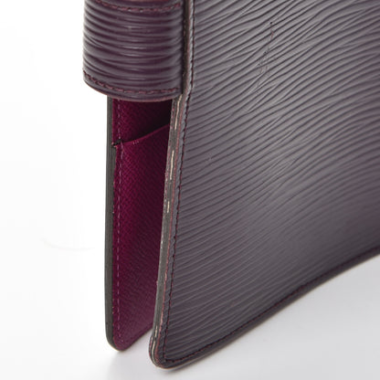 Louis Vuitton Epi Medium Ring Agenda Cover Cassis 8 of 10
