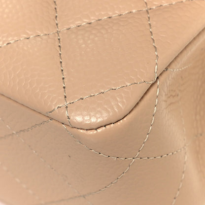 Chanel Caviar Quilted Medium Double Flap Beige 10 of 14