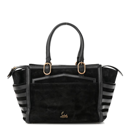 Christian Louboutin Suede Calfskin Farida Bowler Bag Black 1 of 12